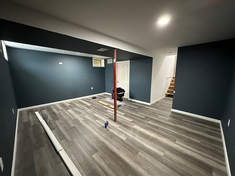 Finished basement in Manchester Maryland